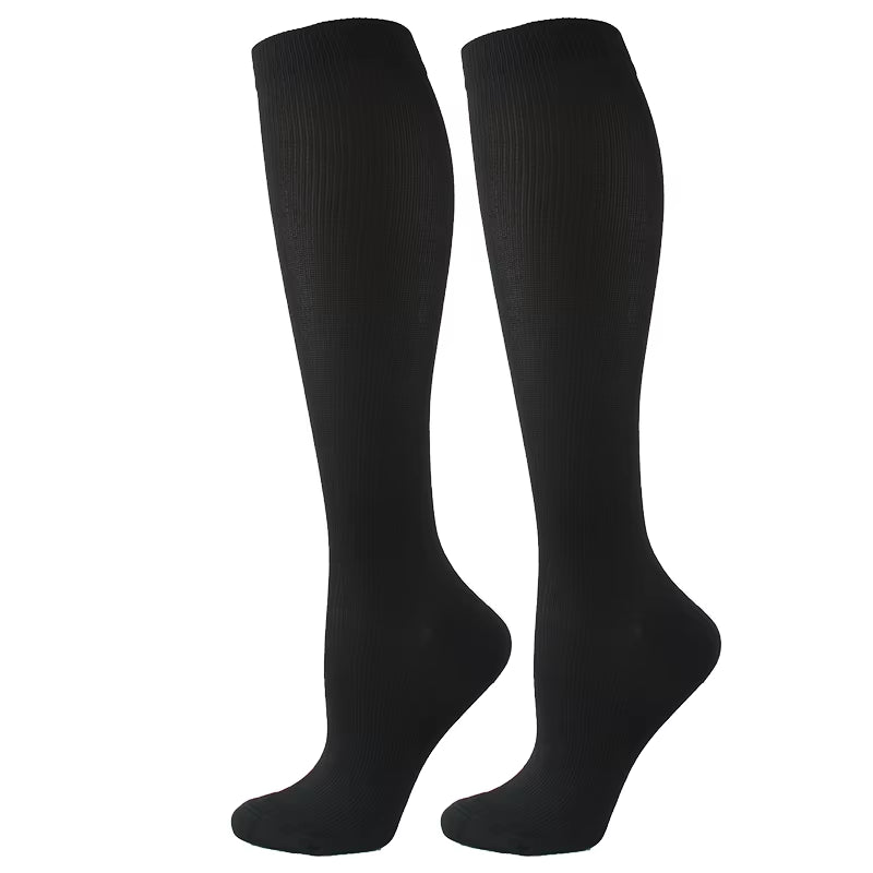 Varicose Veins Compression Socks Fit for Golf Rugby Running Hiking Sports for anti Fatigue Driving Travel Flight Women Men Socks